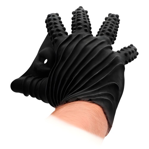 Fist It Black Textured Masturbation Glove