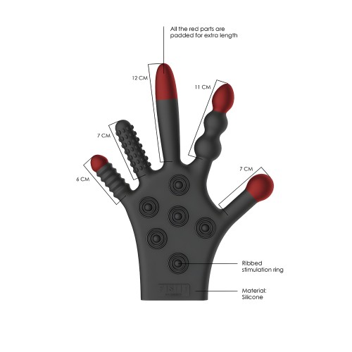 Silicone Stimulation Glove - Black