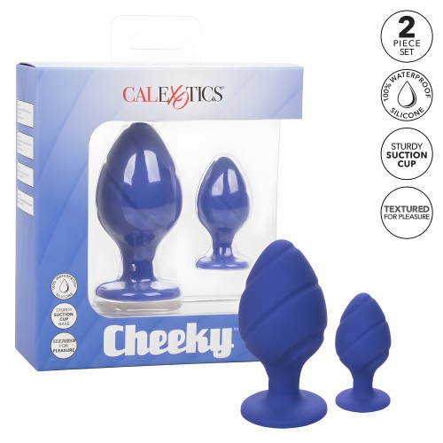 Dúo de Tapones Anales Cheeky - Morado