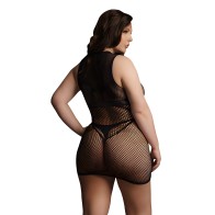 Le Desir Duo Net Open Cup Mini Dress UK 14 to 20