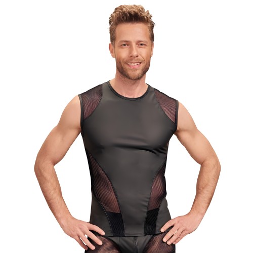 NEK Matte Look Sleeveless Shirt Black X Large