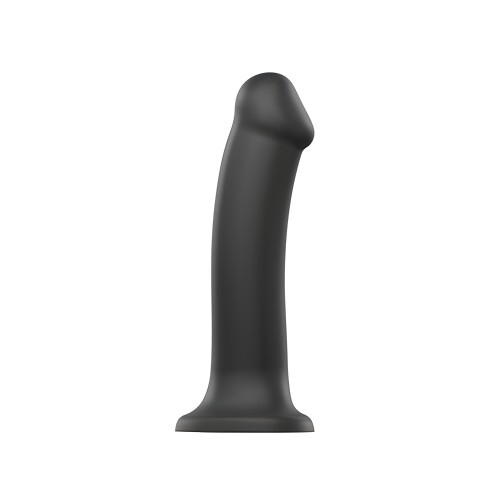 Strap On Me Silicone Dual Density Bendable Dildo XL Black - 7.6 Inches