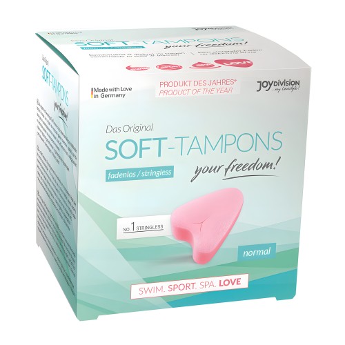 Tampones Suaves Sin Cuerda Original Normal 3 Piezas