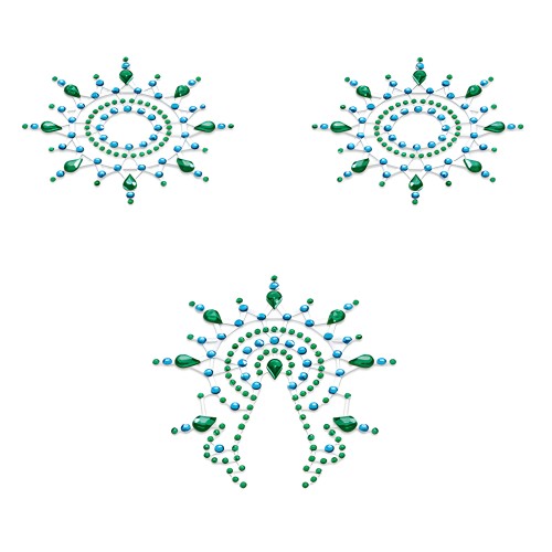 Cubiertas de pezón y vagina Gloria Verde