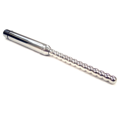 Rouge Stainless Steel Vibrating Ribbed Urethral Probe