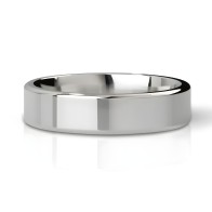 MyStim Duke Stainless Steel Polished Cock Ring - Silver