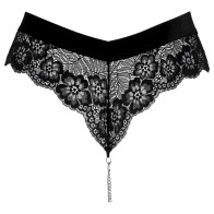 Panties de Encaje Cottelli con Cintura de Terciopelo
