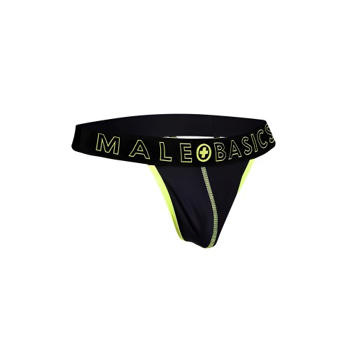 Male Basics Neon Thong Yellow Small