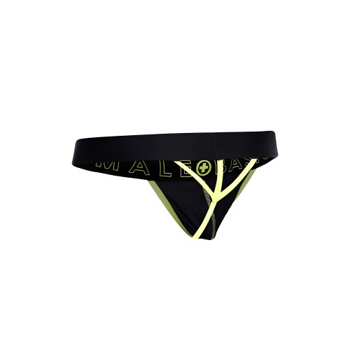 Male Basics Neon Thong Yellow Small