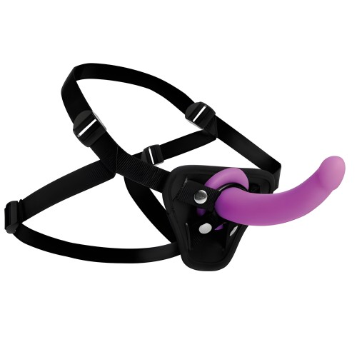 XR Navigator U Strap On G-Spot Dildo and Harness - Purple
