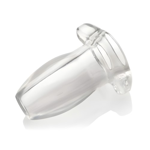 Master Series Peephole Hollow Anal Plug - Clear