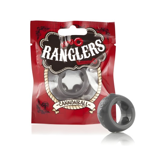 Screaming O Ranglers Cannonball Cock Ring - Grey