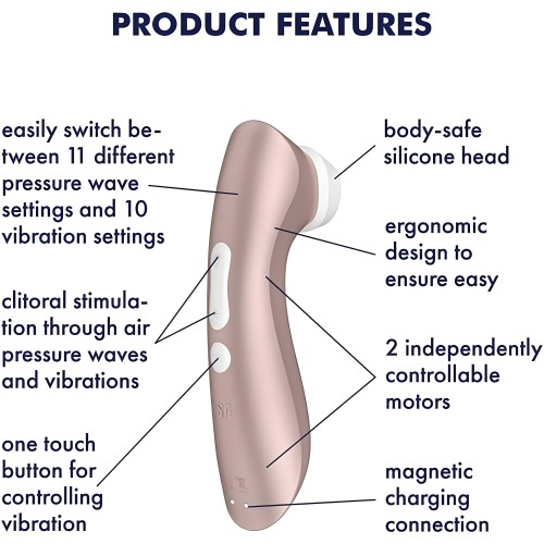Masajeador Clitoriano Satisfyer Pro 2 Plus Vibration