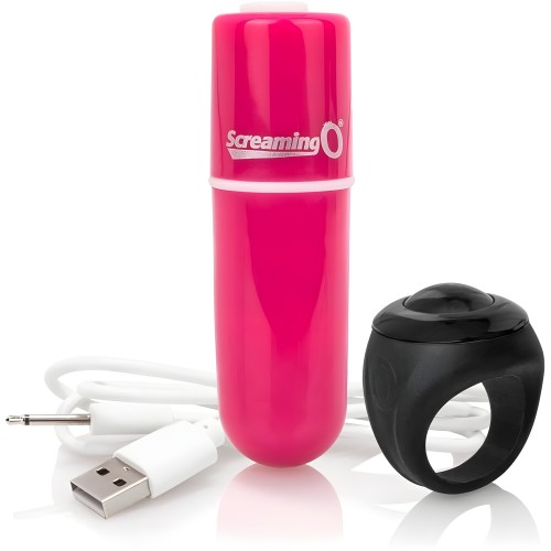 Vibrador Charged Vooom Rosa - Control Remoto