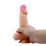 Dildo deslizante de piel Pretty Love Duvall 7.6 pulgadas