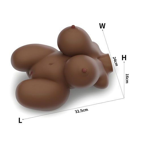 Lovetoy Streetgirls Number 6 Masturbator - Flesh Brown - 13 Inches