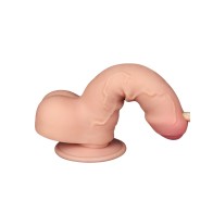 Dildo Deslizante de Piel Flexible Lovetoy - 7 Pulgadas - Rosa Flesh