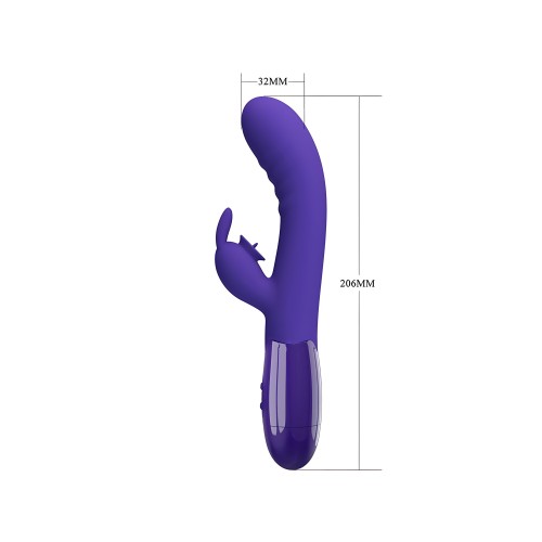 Pretty Love Cerberus Youth Rabbit Vibrator - Purple