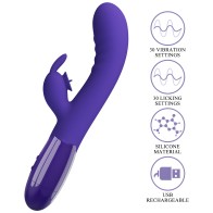 Pretty Love Cerberus Youth Rabbit Vibrator - Purple