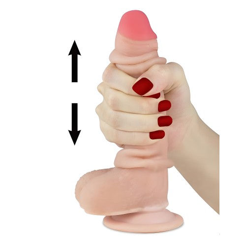 Dildo de Piel Deslizante Lovetoy 7 Pulgadas