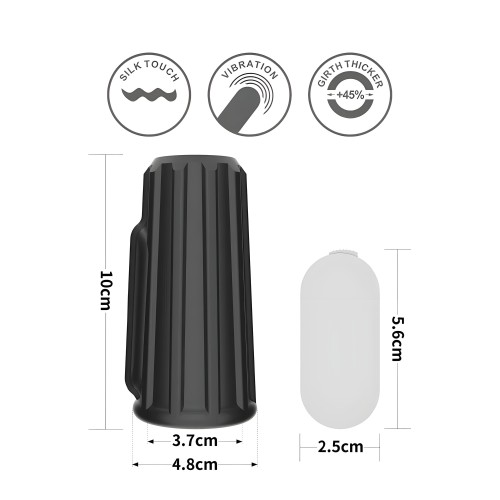 Lovetoy Ridge Vibrating Penis Scrotum Sleeve