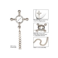 Nipple Grips 4 Point Nipple Press With Chain - Silver