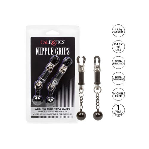 Nipple Grips Weighted Twist Nipple Clamps