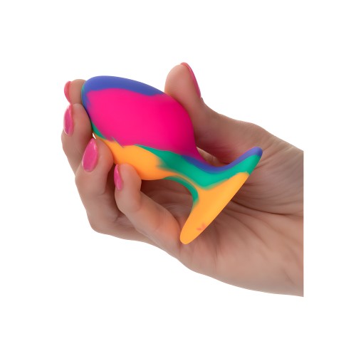 Cheeky Medium Tie Dye Butt Plug - 3 Inches