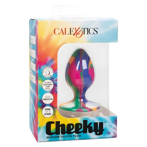 Cheeky Medium Tie Dye Butt Plug - 3 Inches