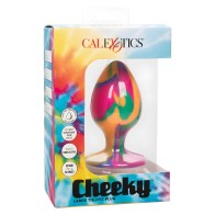 Cheeky Large Tie Dye Butt Plug - 3.5 Inches