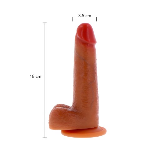 Dildo de Silicona ToyJoy Get Real con Prepucio Deslizante