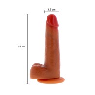 Dildo de Silicona ToyJoy Get Real con Prepucio Deslizante