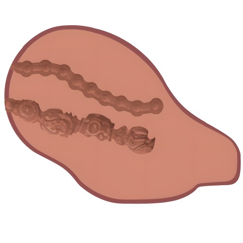 Masturbador Vibrante Big Ass Banger - Negro