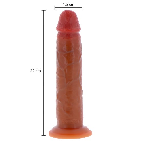 ToyJoy Dong de Silicona Foreskin Get Real 8.5 Pulgadas - Flesh Brown