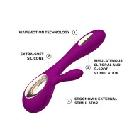 Vibrador Dual Impermeable Lelo Soraya Wave Rose