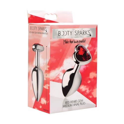 XR Booty Sparks Plug Anal Corazón Rojo Medium