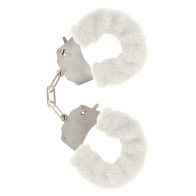 ToyJoy Furry Fun Wrist Cuffs - White
