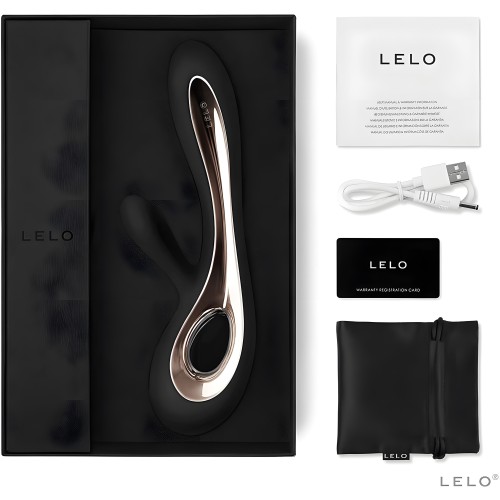 Lelo Soraya 2 Dual Rabbit Vibrator Black 8.75 Inches