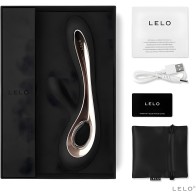 Lelo Soraya 2 Dual Rabbit Vibrator Black 8.75 Inches
