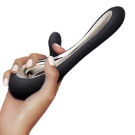 Lelo Soraya 2 Vibrador Conejito Dual Negro 8.75 Pulgadas