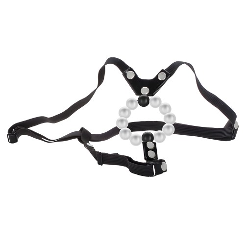 Lovers Thong With Pleasure Pearls - White