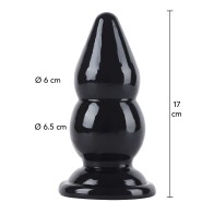 Hidden Desire Extreme Balls Butt Plug - 6.6 Inches - Black