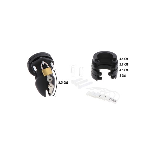 Cage de Chastity Silicona Extreme - Negro