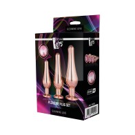Set de Plug Anal Brillante Oro Rosa