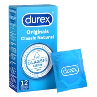 Preservativos Durex Originals Clásicos Naturales 12 Piezas