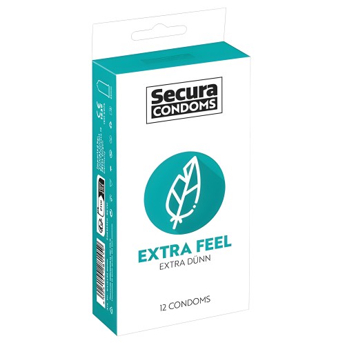 Condones Secura Paquete de 12 Extra Feel