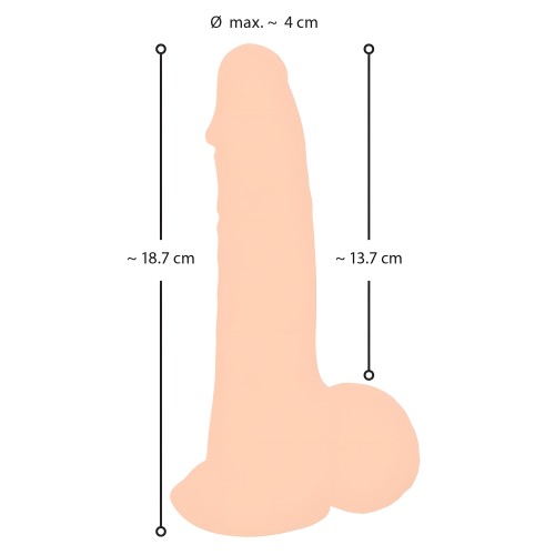 Nature Skin Dildo With Movable Skin 19cm