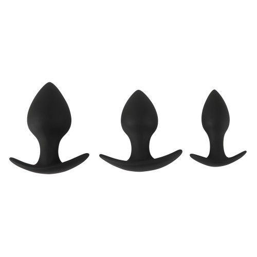 You2Toys Black Velvet Silicone Three Piece Anal Training Set