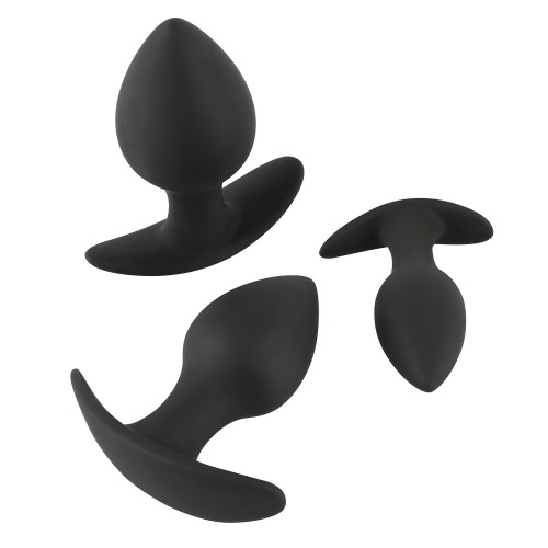 You2Toys Black Velvet Silicone Three Piece Anal Training Set