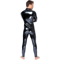 Black Level Vinyl Jumpsuit - Black - XXL